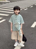 G.DUCKKIDS漢服男童夏季兒童國(guó)學(xué)衣服周歲禮服中國(guó)風(fēng)演出服唐裝男孩套裝薄款 紅色飛龍款 90 建議身高80-90cm年齡1歲半-2 曬單實(shí)拍圖