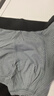 無印良品（MUJI）男式 棉天竺 前封口 平角內(nèi)褲 煙熏藍(lán)色圖案 L  曬單實拍圖