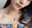 阿瑪哲【七夕好禮】輕奢四葉草項鏈手鏈女生瑪瑙吊墜情人節(jié)送女朋友老婆 紅瑪瑙四葉草項鏈【限定禮盒 代寫賀卡】 曬單實拍圖