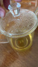雅集 玻璃杯 耐熱會(huì)議杯 加厚透明辦公水杯 帶蓋泡茶杯 曬單實(shí)拍圖
