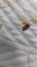 童泰初生嬰兒半背衣秋冬季純棉0-3月寶寶衣服夾棉上衣2件裝黃色52cm 曬單實(shí)拍圖