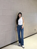 Calvin KleinJeans【復(fù)刻90系列】25早秋新款女ck純棉滿印直筒牛仔褲47C794G 3H6-牛仔藍 25 曬單實拍圖
