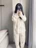 貓人純棉月子服孕婦睡衣女帶胸墊可外穿產(chǎn)后哺乳期大碼長(cháng)袖家居服套裝 森林考拉551【帶胸墊 可調節腰帶】 M 【建議90-110斤】 曬單實(shí)拍圖