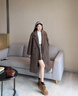 卓詩(shī)尼馬丁靴女2025新款秋冬英倫風(fēng)復古女靴子厚底單靴磨砂串珠勃肯短靴 駝色-單里 37 曬單實(shí)拍圖