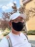 EVR騎行口罩升級護臉型3D立體運動口罩 黑色 曬單實拍圖