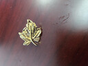 卡夫林克（KFLK）銀色金色楓葉胸針高檔領(lǐng)針扣領(lǐng)扣領(lǐng)角扣西裝服飾配件男士胸章胸扣 XZ-K019金色 1個(gè) 曬單實(shí)拍圖