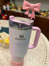 STANLEY巨無霸吸管杯大容量辦公車載不銹鋼杯子1.18L-薄紗水彩七夕送禮 曬單實(shí)拍圖
