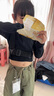 G.DUCKKIDS小黃鴨女童套裝春秋新款爵士舞服裝兒童街舞衣服女孩工裝褲兩件套 黑色T恤 120 尺碼5~6歲【110-120cm】 曬單實(shí)拍圖