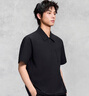 GXG男裝 戶外工裝polo男半拉鏈翻領(lǐng)短袖上衣  夏 黑色 190/XXXL 曬單實(shí)拍圖