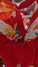 貝瑞加（Babyprints）女寶寶周歲禮服紅色連衣裙發(fā)帶套裝抓周冠衣中式裙子國風(fēng)公主裙80 曬單實(shí)拍圖