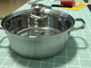 特厚湯鍋304不銹鋼電磁爐專用氣灶煮加厚雙耳火鍋家用鍋l食品級 【304材質(zhì)加厚】清湯 26cm 曬單實拍圖