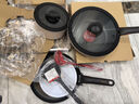 特福（Tefal）鍋具套裝烹飪鍋煎炒鍋奶鍋可拆卸手柄不粘鍋百變套鍋五件套奶茶白 曬單實(shí)拍圖