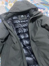 君羽戶外羽絨服男中長款商務風鵝絨服800蓬白鵝絨連帽羽絨大衣G52199 曜石灰 M （推薦131-145斤） 曬單實拍圖
