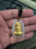 【直發(fā)】和田玉本命佛吊墜金鑲玉十二生肖本命佛黃金玉墜 生肖龍蛇：普賢菩薩25*36mm【已過(guò)香祝?！?曬單實(shí)拍圖