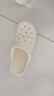 名創(chuàng)優(yōu)品（MINISO）洞洞鞋女男夏季外穿沙灘涼鞋防滑厚底踩屎感包頭涼拖鞋骨白38-39 曬單實(shí)拍圖