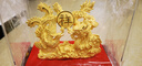 菲斯鉑亞絨沙金結(jié)婚禮物送新人創(chuàng)意實(shí)用新婚擺件閨蜜朋友訂婚紀(jì)念定制禮品 絨沙金龍鳳呈祥 曬單實(shí)拍圖