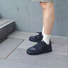 安踏板鞋男鞋秋季新款透氣低幫厚底經(jīng)典黑色鞋子輕便百搭休閑運動(dòng)鞋男 百搭黑 42 曬單實(shí)拍圖