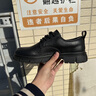 奧康皮鞋男夏季2025新款百搭休閑商務(wù)男鞋低幫大頭鞋子男士馬丁工裝靴 黑色 單層 41 曬單實(shí)拍圖