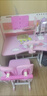 其他家書(shū)桌書(shū)架一體桌兒童學(xué)習桌小學(xué)生家用寫(xiě)字桌子新款升降課桌椅套裝 粉色-KT貓書(shū)桌+護脊座椅 70cm桌椅套裝+閱讀架 曬單實(shí)拍圖