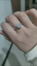DR求婚鉆戒K金/鉑金Au750經(jīng)典款初雪之吻結(jié)婚莫桑鉆戒指情人節(jié)禮 1克拉莫桑鉆 PT950 閉口(備注碼數(shù)) 曬單實(shí)拍圖