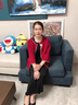恒源祥媽媽秋裝外套短款長(zhǎng)袖中老年女春秋洋氣針織開衫中年上衣外穿50歲 綠色 M 曬單實(shí)拍圖