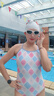 WATERTIME泳鏡 大框高清近視鍍膜防水防霧男女成人游泳眼鏡泳帽套裝備 閃靈/白 平光不近視 曬單實(shí)拍圖