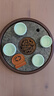 京東京造 茶盤(pán)茶托 烏金石圓形茶具排水蓄水小型火燒工藝茶盤(pán) 曬單實(shí)拍圖