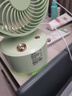 REWILD桌面電風(fēng)扇無(wú)線(xiàn)充電USB加濕器二合一噴霧小風(fēng)扇宿舍辦公室便攜搖頭大風(fēng)力小型迷你2025新款 牛油綠【usb充電+噴霧加濕+搖頭+夜燈】 長(cháng)久續航|便攜加濕 曬單實(shí)拍圖