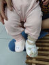 兔兔大文嬰兒鞋子0-1歲秋冬季男女寶寶6-12個(gè)月學(xué)步棉鞋襪軟底新生兒腳套 小鳥(niǎo)粉色布底 1雙 均碼 內長(cháng)12cm，建議0-12個(gè)月 曬單實(shí)拍圖