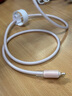 倍思蘋果數(shù)據(jù)線Type-c充電線PD20W快充ctol線 適用iPhone14/13ProMax/12/11/Xs車載手機 浮光粉1米 曬單實拍圖