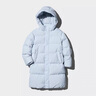 優(yōu)衣庫童裝男童女童羽絨大衣/外套夾克保暖厚衣服473308 61 水藍色 130 曬單實(shí)拍圖