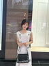 CAHOE KULLO官方包包女款輕奢2025新款品牌女士斜挎單肩腋下包七夕情人節禮物 黑色-CK女包送女朋友老婆生日情人節禮物 曬單實(shí)拍圖