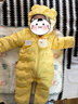 巴拉巴拉童裝嬰兒連體羽絨服輕薄羽絨服寶寶衣服2025冬裝抱衣爬服男童女童 黃色雪人-白鴨絨 90 cm-充絨量47g 曬單實拍圖