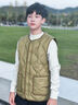 巴拉巴拉童裝兒童羽絨服鴨絨馬甲2025秋冬新款男女童衣服輕薄背心外套上衣 卡其-軟糯舒適-白鴨絨 165 （充絨量46g) 曬單實拍圖