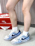 耐克（NIKE）【定制球鞋】AirForce1浪漫夢境撕百搭防滑耐磨低幫板鞋男女款藍 藍色 41 曬單實拍圖