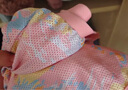丹尼陽光（DANISUNY）泳衣女泡溫泉保守分體遮肚顯瘦兩件套新款沙灘度假學生泳裝 粉色 XL (建議112-122斤) 曬單實拍圖