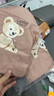 圍裙防水防油家用新款廚房工作服時(shí)尚可愛洋氣上班圍腰做飯 背帶【粉熊】可擦手 曬單實(shí)拍圖