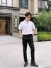 皮爾卡丹（pierre cardin）男士商務(wù)休閑褲男薄款修身彈力韓版小腳長褲西褲男褲加絨秋冬超柔 黑色（厚款） 31 （125-135斤） 曬單實(shí)拍圖