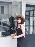 薇薇安·威斯特伍德（Vivienne Westwood）西太后法棍包 23年款 HAZEL 鱷魚(yú)壓紋小牛皮手提斜挎包女款 黑色4304006RL0039N401 長(cháng)19cm 寬8.5cm 高11cm 曬單實(shí)拍圖