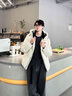 鴨鴨（YAYA）時(shí)空道宇系列羽絨服男女同款冬季新款防風(fēng)保暖短款外套情侶 月光白色 M 【推薦110-130斤】 曬單實(shí)拍圖