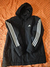 阿迪達(dá)斯adidas男子運(yùn)動(dòng)休閑三條紋棉服外套IX8884 L 曬單實(shí)拍圖