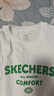 Skechers斯凱奇男女童純棉短袖T恤衫兒童夏季寬松透氣運動(dòng)上衣L225K055 曬單實(shí)拍圖