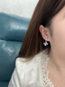 APM Monaco銀白色十字架不對(duì)稱(chēng)圈形耳環(huán)女2025年新款女士耳飾生日禮物 曬單實(shí)拍圖