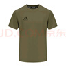 阿迪達(dá)斯短袖男2025夏季運(yùn)動(dòng)親膚透氣輕薄速干T恤 橄欖綠/綠棕色 L  曬單實(shí)拍圖