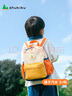 SHUKIKU兒童書包幼兒園背包防丟失輕便防潑水大容量雙肩包橘子汽水S+碼 曬單實(shí)拍圖