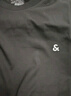 杰克·瓊斯（JACK&JONES）25年男裝T恤男夏季T恤舒適男士短袖涼感多色上衣純色水洗不易走形 海軍藍E38 XL 185 曬單實拍圖