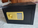 虎牌保險柜家用辦公小型迷你儲物柜密碼鑰匙保險箱全鋼多彩可入衣柜存錢(qián)箱新款保管箱 繽彩25cm曜石黑 電子密碼 曬單實(shí)拍圖
