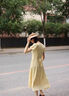 瑜尚臻品 巴胺穿搭法式黃色碎花連衣裙子女裝2025新款夏日絕美長(zhǎng)裙小個(gè)子 連衣裙【黃色碎花 S】 曬單實(shí)拍圖
