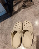 卡駱馳（crocs）經(jīng)典Clog男女洞洞鞋一腳蹬沙灘鞋 CR10001-2Y2  39 （39-40）  曬單實(shí)拍圖