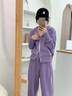 巧丂小個(gè)子多巴胺春秋新款運動(dòng)套裝女寬松顯瘦衛衣韓系時(shí)尚休閑兩件套 紫色 請根據詳情尺數據選碼 M 曬單實(shí)拍圖